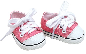 18 Inch Pink Doll Shoes for American Girl Dolls Pale Pink Doll Sneakers