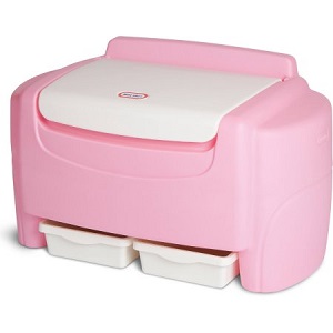 Little Tikes Pink Sort n Store Toy Chest for Girls.