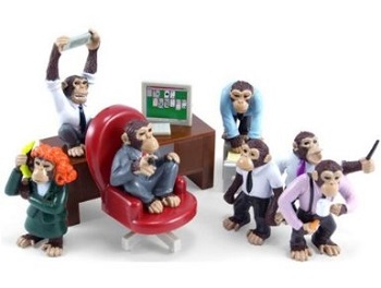 Office Monkeys Play Set Christmas Gift Idea for Coworkers