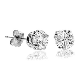 1/4 CT Diamond Stud Earrings 14k Gold